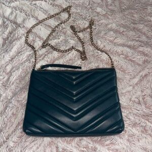 Emerald Green Chain Crossbody